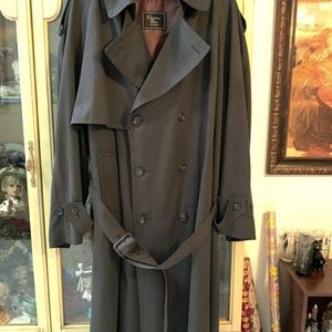 Vintage Mens 48R Christian Dior Lined Trench